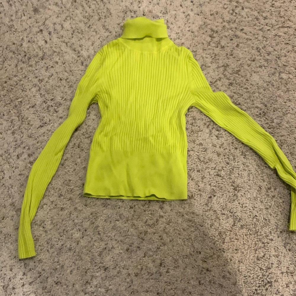 Neon Green Turtleneck